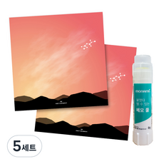 꼼꼬미 12 별자리 떡메모지 2p + 재접착풀, 사수자리, 5세트