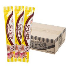 탐사 짜먹는 고양이 간식, 치킨&해산물, 14g, 60개