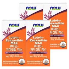 나우푸드 루테인 지아잔틴 맥스, 30정, 4개