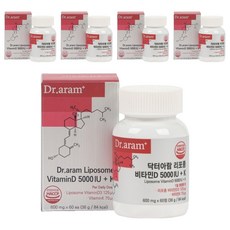 닥터아람 리포좀 비타민D 5000IU 비타민K 36g, 60정, 5개