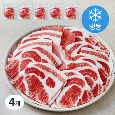 포크리퍼블리카 돼지목전지 슬라이스 제육 불고기용 5개입 (냉동), 4개, 1kg