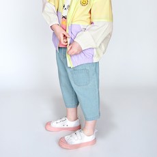 WALTONKIDS 兒童透氣涼感夏季丹寧褲