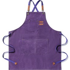 Spovision 多用途帆布工作服圍裙, 紫色