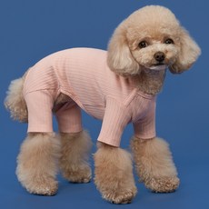 DOG-i 粉彩羅紋連身T恤, 粉紅色