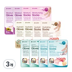 에피엘르 핸드 앤 풋 마스크팩 모이스춰라이징 4p + 하이드레이팅 4p + 리페어링 4p, 3개