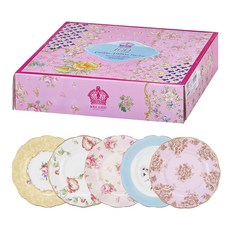 ROYAL ALBERT 100週年紀念清新中盤5入組 後評, 1套, 盤子5種, 混合色