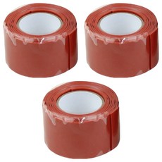 세인티에프 파이프 초강력 누수 밴드 테프론테이프 레드 2.5cm, 3개