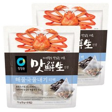 대상 맛선생해물국물내기티백, 72g, 2개