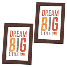 DK ONE 時尚迷你壁掛式相框, 2個, 深棕色