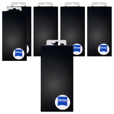 ZEISS 蔡司 高品質超細纖維拭鏡布 25 x 25cm 單一顏色 眼鏡清潔布 鏡片擦拭布, 6個