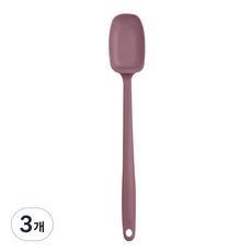 키친팩토리 파스텔 실리콘 미니볶음스푼, 버건디, 3개