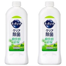 Kao 花王 Cucute 珂珂透 餐具洗碗精補充瓶 綠茶香 370ml, 2瓶