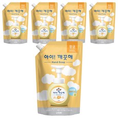 LION 獅王 趣淨 洗手慕斯補充包 痱子粉香, 600ml, 5包