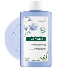 KLORANE 蔻蘿蘭 亞麻豐盈洗髮精, 400ml, 1瓶
