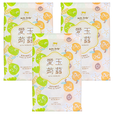 haha baby 愛玉蒟蒻 蜜柚梅子綜合 16個裝, 320g, 3個