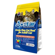 A star 無穀成貓用幫助泌尿關節潔牙配方 乾飼料, 1.36kg, 1袋