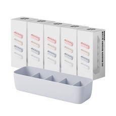 블럭마트 플라스틱 속옷 서랍 정리함 5칸, 그레이, 5개