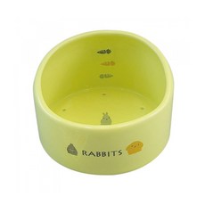 MARUKAN 陶瓷透氣加高兔食碗, 混合色, 1入