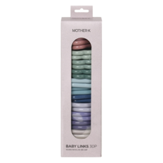 MOTHER-K 多功能懸掛吊環 30件組, 訓練手部精細動作 圓潤安全設計, 多色, 1盒