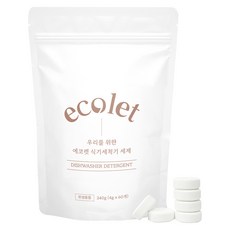 洗碗機清潔劑, 240g, 1個