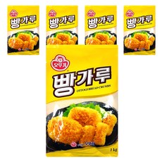 OTTOGI 不倒翁 麵包粉, 1kg, 5包