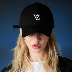 바잘 남녀공용 3D 모노그램 로고 오버핏 볼캡