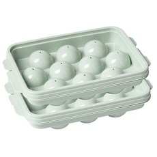 Nanu Dam 10格圓球製冰盒 2入, 薄荷綠