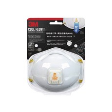 3M 防粉塵口罩, 1個, 閥型舒適款