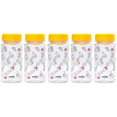 kitchen U Miffy水瓶5入組, 350ml, 透明