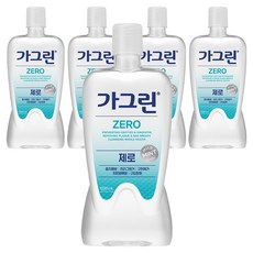 가그린 제로 구강청결제, 1.2L, 1개입, 5개