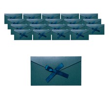 Maket Gamseong 緞帶素色信封, 綠色, 20個