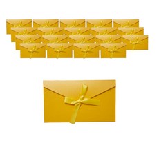 Maket Gamseong 緞帶素色信封, 黃色, 20個