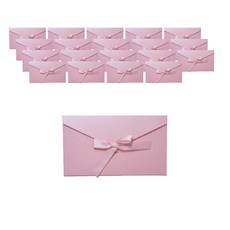 Maket Gamseong 緞帶純色信封, 粉色, 20個