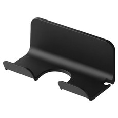 홈나나 강력 무타공 공중부양 욕실 화장대 드라이기 거치대, 블랙, 1개