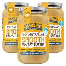 메이버스 스무스 피넛버터 구운땅콩99.3, 3개, 375g