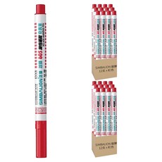 SIMBALION 雄獅 油性速乾奇異筆 NO.605, 紅色, 24支