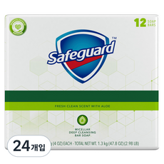 세이프가드 비누 알로에향, 113g, 24개