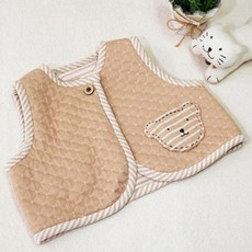 Hanz 小熊雙面絎縫背心