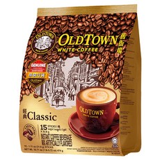 OLDTOWN WHITE COFFEE 舊街場白咖啡 3合1經典白咖啡, 31.6g, 15條, 1袋