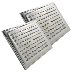 DOOJIN 高級方型花灑, 2個, 鉻合金