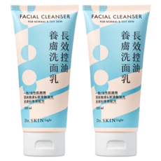 Dr.Skin 皮博士 生活系列 長效控油養膚洗面乳, 120ml, 2瓶