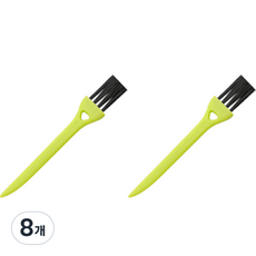 圓拳 刮鬍刀縫隙灰塵迷你清潔刷 綠色 + 黑色, 8個, 1入