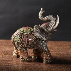 Melanne財物運金錢運風水室內裝飾大象 03, 混色