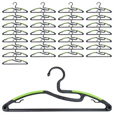 科摩多魔法衣架 基本款, 黑色 + 綠色, 60個