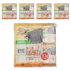 풀무원 들기름 재래도시락김, 60g, 5개