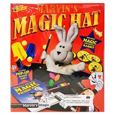 Marvin's Magic 兒童魔術道具組：6歲以上適用，含魔杖、兔子、大禮帽、影片教學，輕鬆學會魔術, 1盒