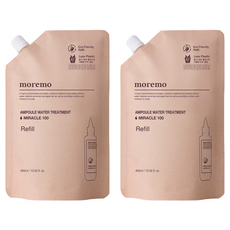 moremo 奇蹟100安瓶護髮素補充包, 2個, 400ml