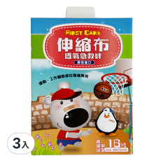 昌明 伸縮布急救絆 OK繃, 16片, 3盒