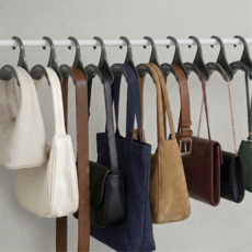 Onmoa 拱形包包帽子圍巾多用途掛架, 灰色, 30個