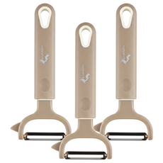 上龍 活動削皮刀/刨刀 16.5cm, 銀色, 3支